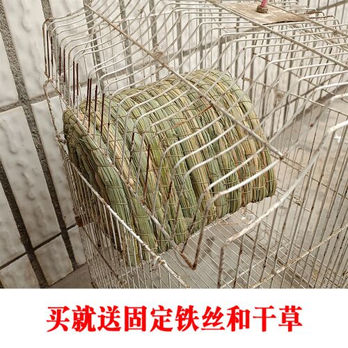 鹩哥八哥冬天保暖草窝稻草鸟巢大鸟窝过冬四季夏天吊床悬挂式三角