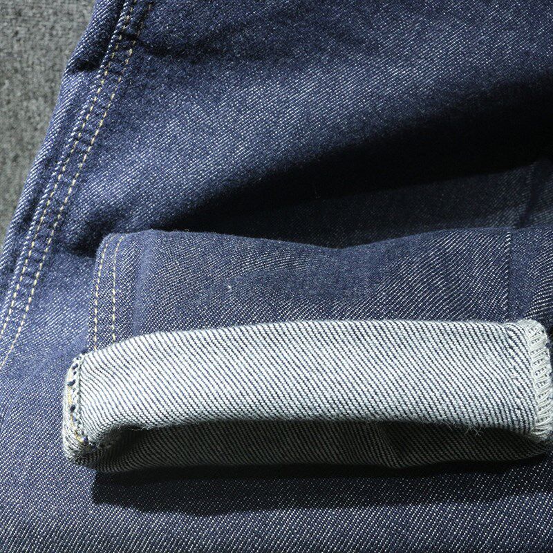 香港夏季薄款 宽松哈伦九分牛仔裤男锥形小脚直筒2024深蓝色裤子