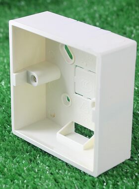 加厚86型明装底盒墙面面板插座模块开关家用接线盒明线盒底座阻燃