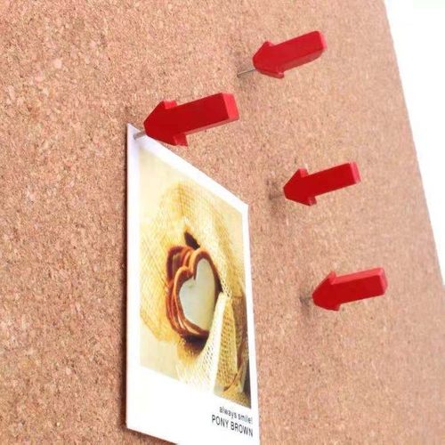 10个/盒 木质箭头图钉按钉大头钉地图标记钉软木板照片墙装饰固定