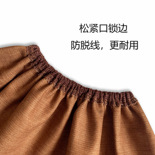 灯芯绒加厚鞋 套 室内秋冬厚实耐磨可洗家用咖啡棕色布脚套10双装