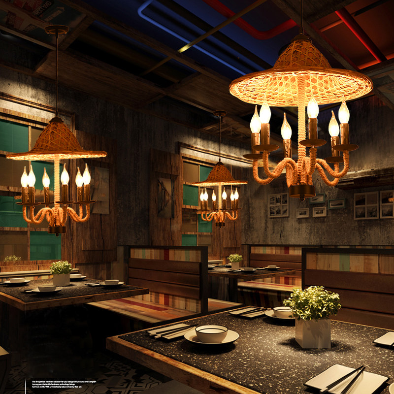 马灯吊灯中式复古火锅店 农家乐民宿客栈竹编斗笠灯罩草帽灯马灯,家装灯饰光源,餐厅吊灯,淘宝优惠券,粉丝福利购,淘宝优惠卷