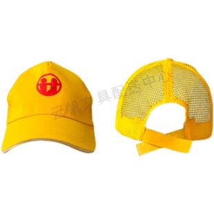 热销济南小学生小黄帽学生安全黄帽棒球帽夏款网面加校徽印字定制