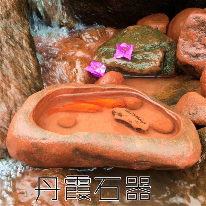 热销5斤装 赤水丹霞石 吸水透气石斛种植铺面 鱼缸石红色石头