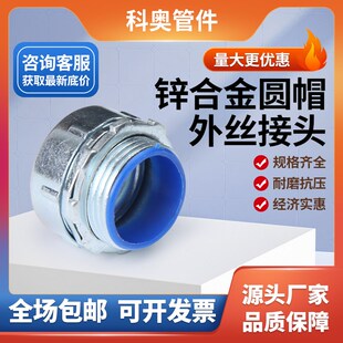 热销包塑软管接头外丝端接式DPJ箱孔穿线管金属蛇皮管外螺纹变径M