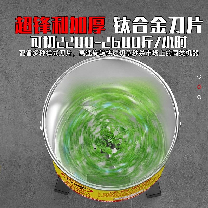 热销不锈钢碎菜机喂鸡饲料蔬菜粉碎机碎草机小型家用新型切菜机绞