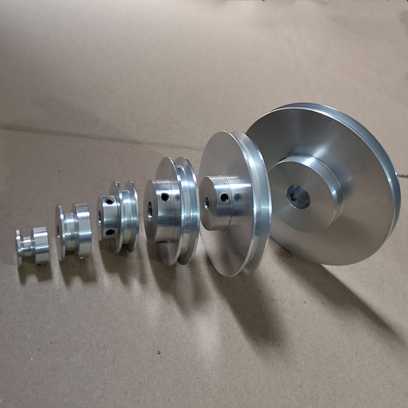 热销铝合金单槽皮带轮主轴电机皮带轮模型传动轮小皮带轮外径16皮