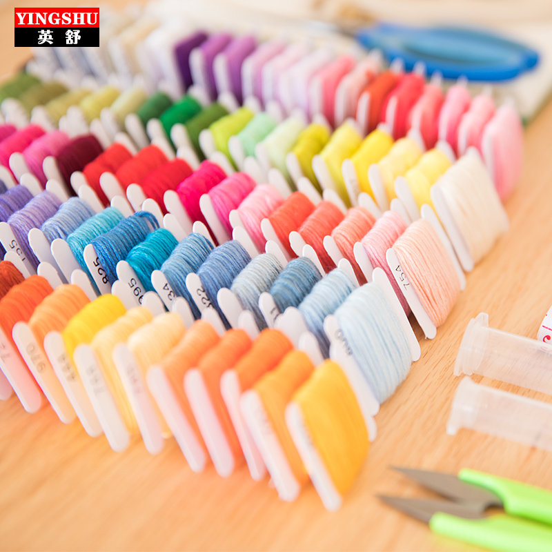 热销刺绣diy工具套装传统绣花入门初学手工刺绣工具包针线布全套