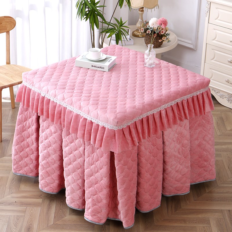 新款正方形烤火桌罩套加绒烤火罩电烤炉桌布烤火被麻将机罩套加厚