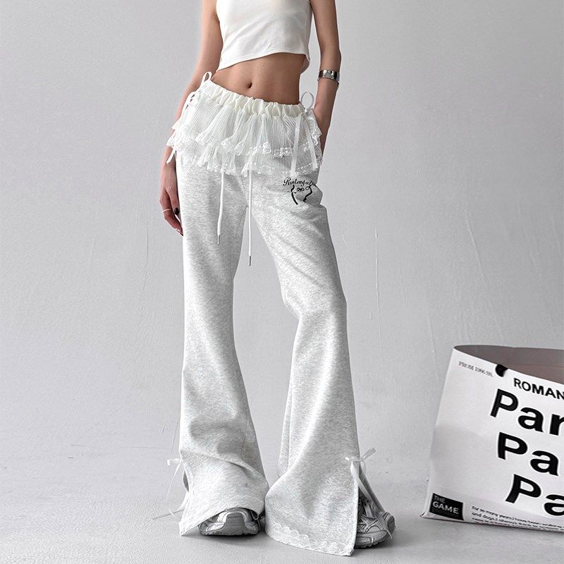 屁帘阔腿裤女春秋款独特别致超好看裤子2025新款休闲运动卫裤爆款,女装/女士精品,卫裤,淘宝优惠券,粉丝福利购,淘宝优惠卷