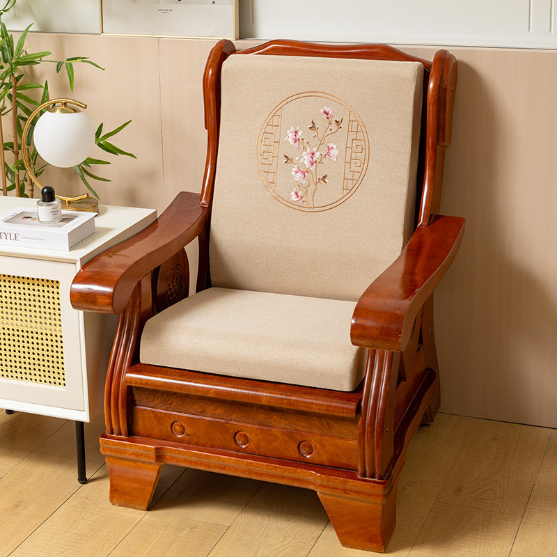 实木沙发垫防滑加厚海绵红木沙发坐垫带靠背连体木椅垫春秋椅老式,居家布艺,沙发垫,淘宝优惠券,粉丝福利购,淘宝优惠卷