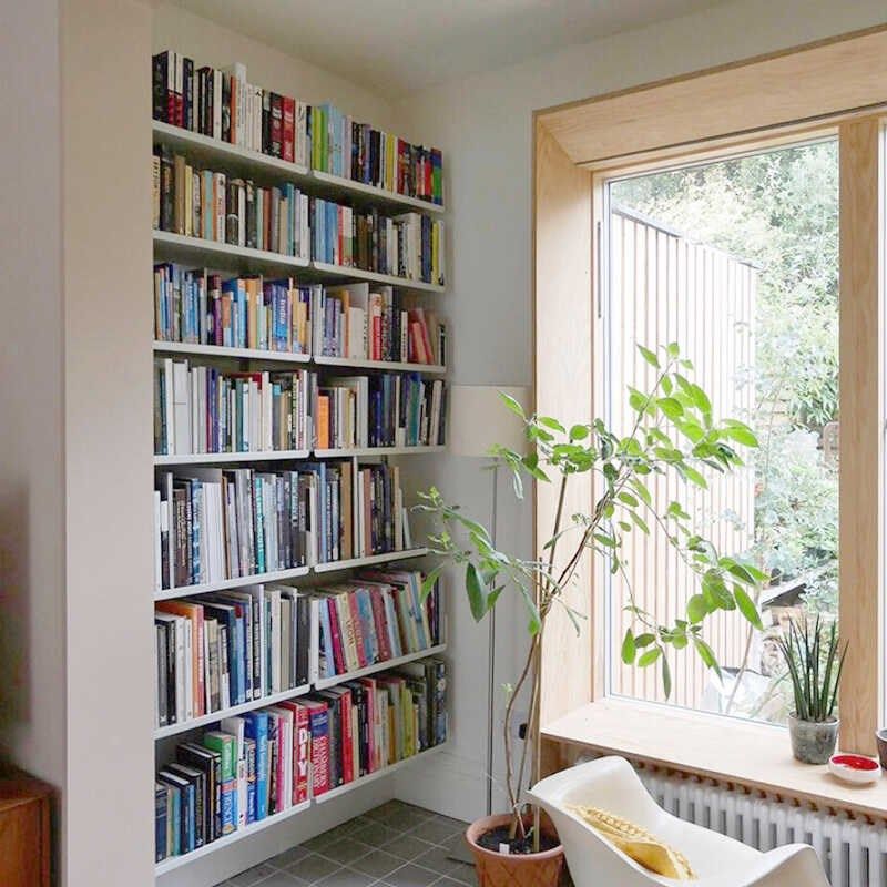 桌面壁挂金属轨道书架家用墙上中古置物架收纳系统悬浮书柜一字板,住宅家具,书架,淘宝优惠券,粉丝福利购,淘宝优惠卷