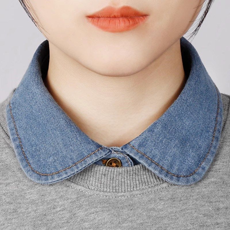 假领子女百搭新款秋冬毛衣装饰蓝色牛仔高端衬衫衬衣假领内搭打底,服饰配件/皮带/帽子/围巾,假领,淘宝优惠券,粉丝福利购,淘宝优惠卷