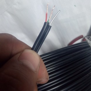 外自承式双绞电话线铜丝2*0.45+1.0抗老化阻燃绝缘宽带入户