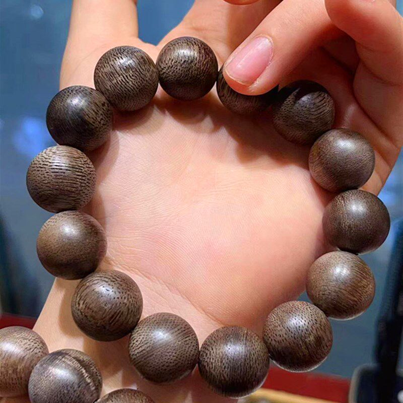 加重白奇楠d沉香手串 15-16mm 白棋楠文玩手链饰品 TY1269