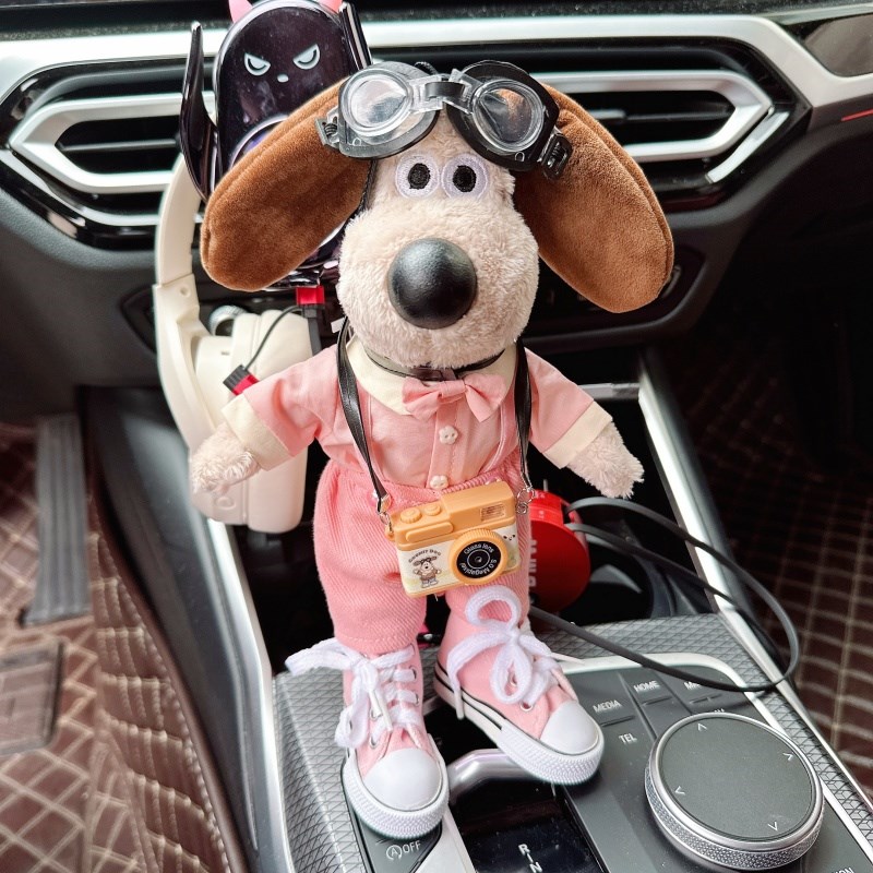 掌门狗公仔汽车尾部挂件可车载后备箱玩偶摩托电动车摆件装饰