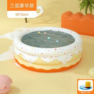 超大儿童戏水玩具洗澡 曼妮顿婴儿游泳池家用可折叠自动充气免安装