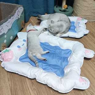 宠物冰垫猫咪夏天降温狗狗睡垫猫凉D席狗垫猫窝狗窝垫子冰窝睡觉