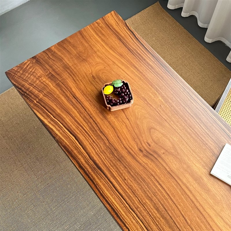 胡桃木实木大板茶桌茶台原木书桌电脑桌餐桌简约现代办公桌现货