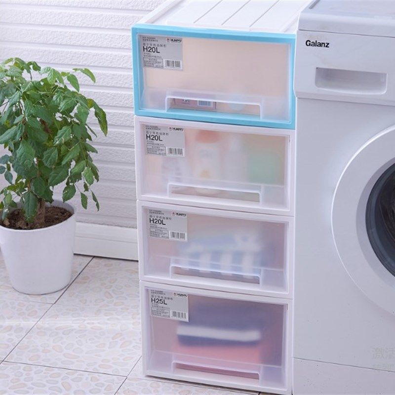 加厚包邮单层抽屉式自由组合柜子彩色大号塑料收纳箱抽屉柜储物箱