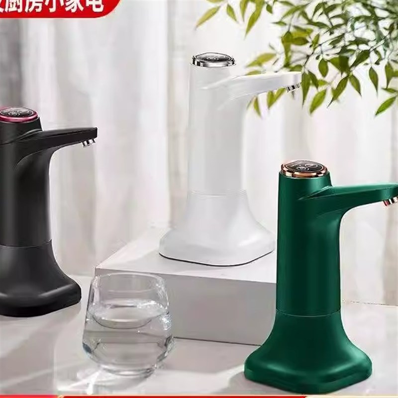 新款 电动抽家用静音充电饮水机桶装水纯净水自动桌面上压水器
