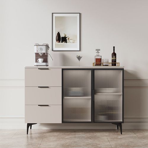 【定制专拍】餐边柜茶水柜靠墙玻储物柜现代简约客厅卧室定制