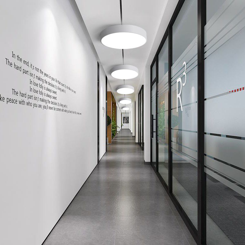 圆形吊灯工业风led灯办公室健身房店铺大堂商用教室商场环形灯具,家装灯饰光源,商用吊灯,淘宝优惠券,粉丝福利购,淘宝优惠卷