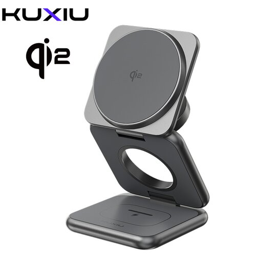 KUXIUQI2三合一磁吸无线充15W