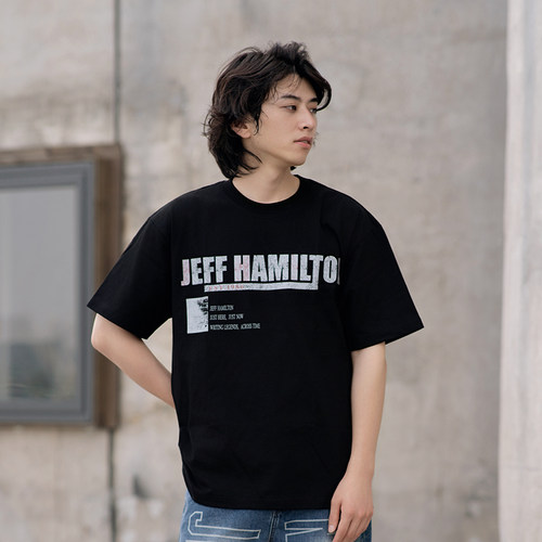 jeffHamilton美式T恤情侣短袖