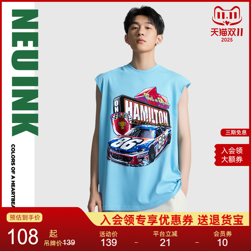 NEUINK  jeff hamilton美式潮牌男女情侣装背心2025初夏穿搭上衣