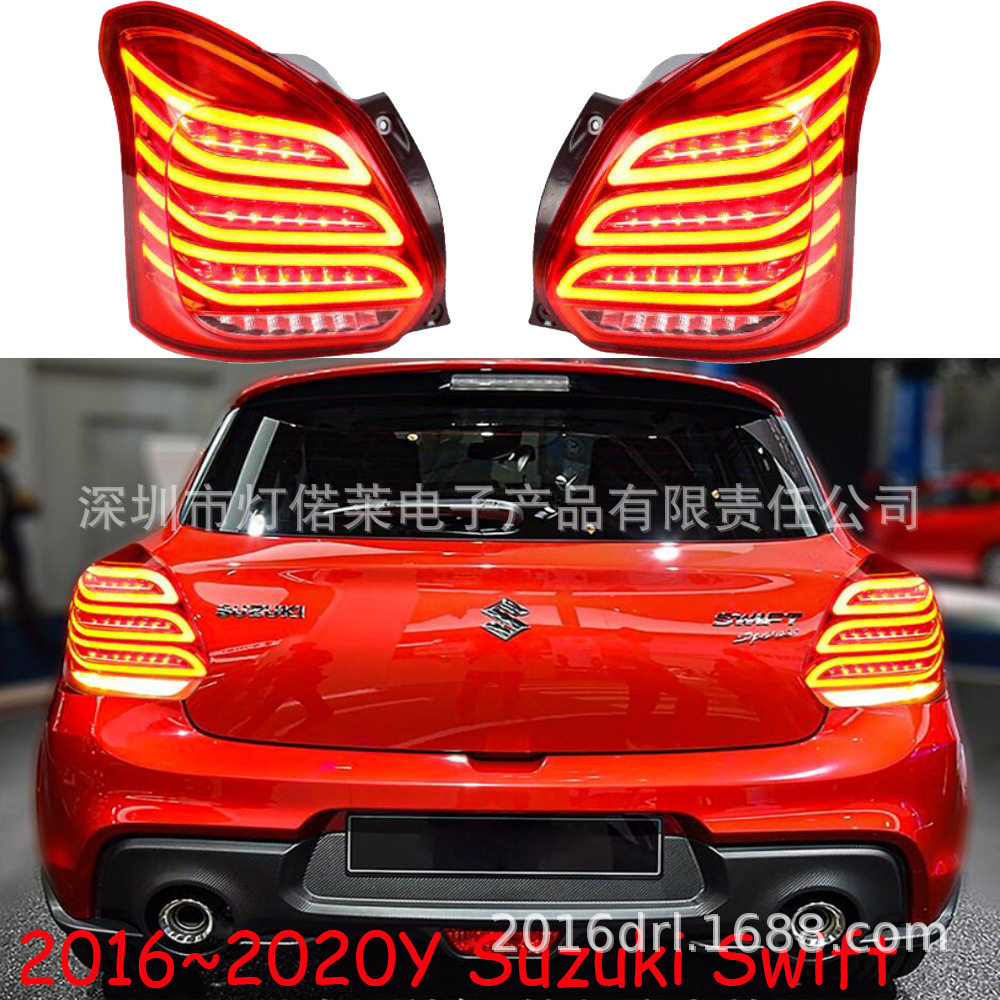 适用于铃木雨燕尾灯后杠灯后照灯LED刹车灯雾灯2016~2020