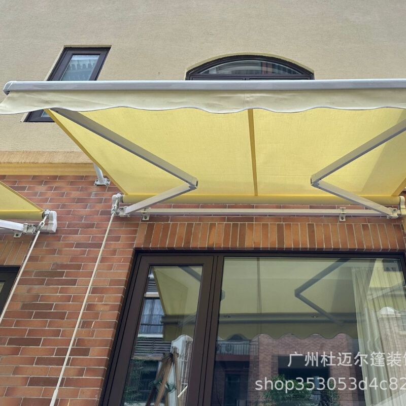 遮阳棚折叠伸缩式手摇加厚收缩遮阳蓬阳台遮阳伞庭院门户外遮雨棚