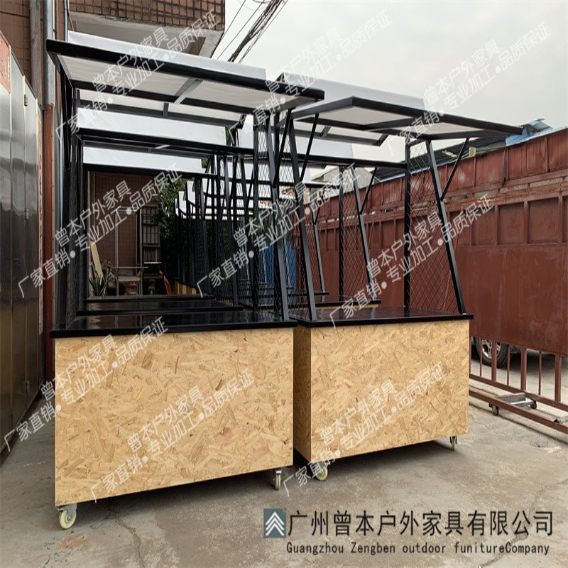 厂家批发现货供应商场景区商品木售货车 广场实木流动售货车