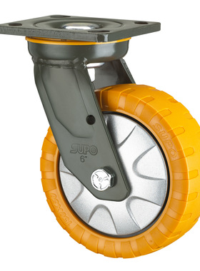 SUPO/向荣动力 10寸 重型防滑 PU 聚氨酯 万向脚轮J17-01-250-362
