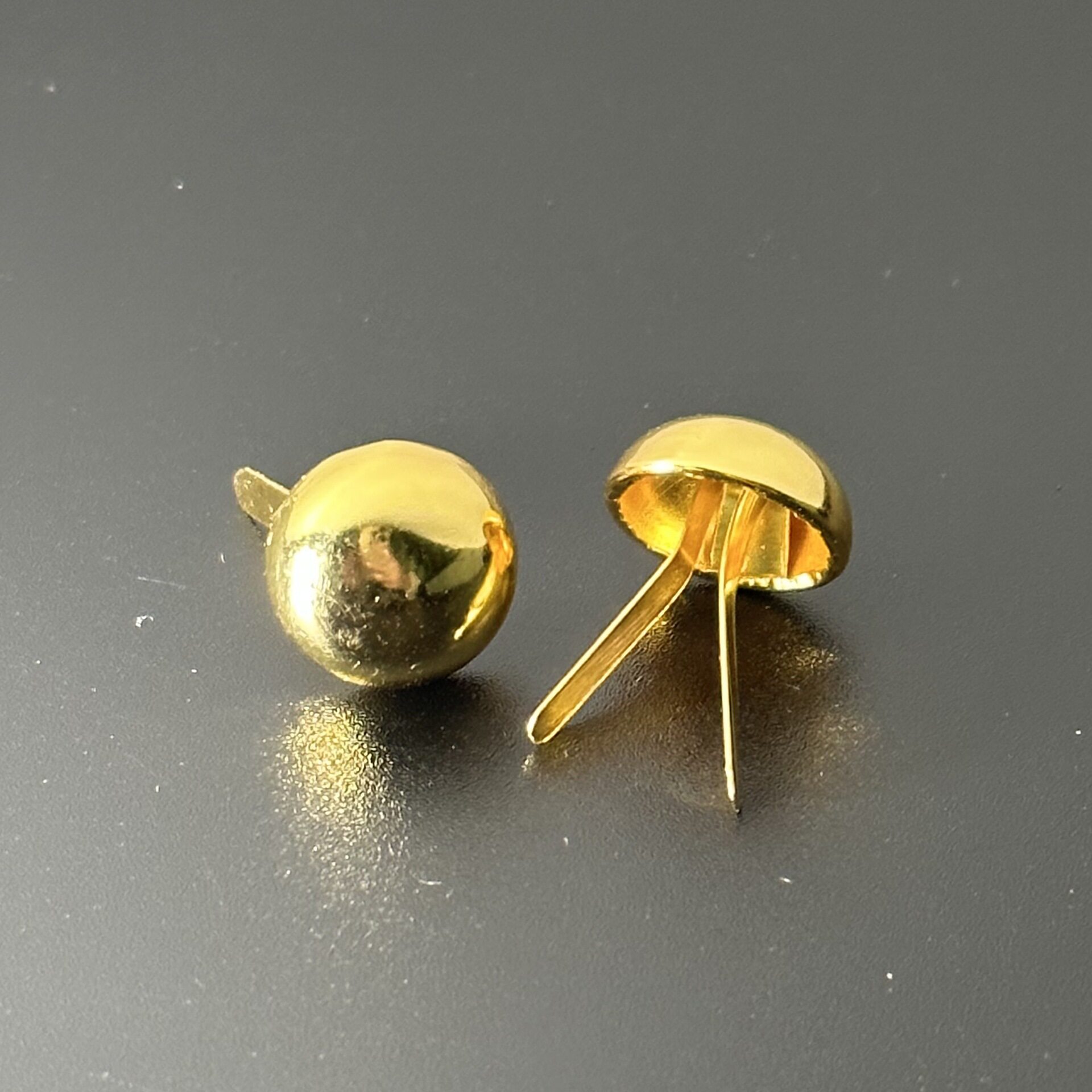 手工diy两脚钉插脚蘑菇钉 圆头脚钉 铁质圆脚钉批发装饰箱包