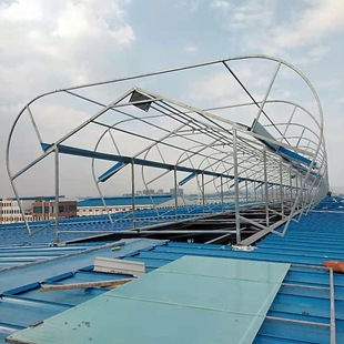 厂房车间通风天窗 敞开式弧线型通风气楼 屋顶排风器