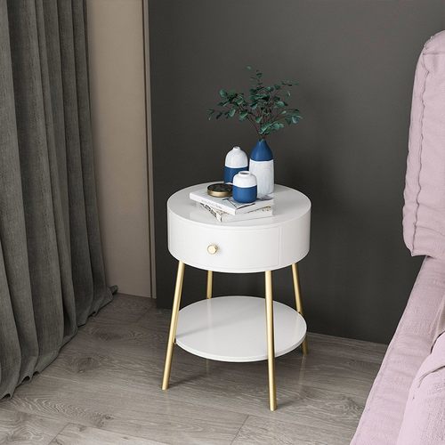 床头柜卧室床边收纳置物双层小柜酒店装饰手机充电置放柜床头收纳