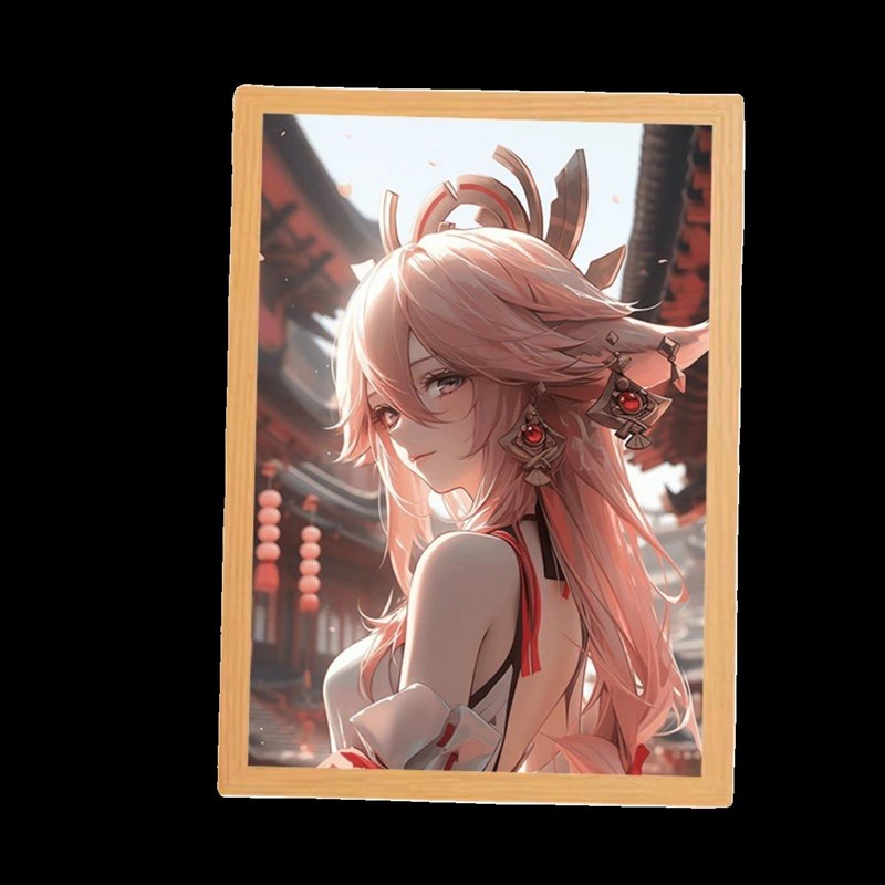 神里绫华原神灯光画周边小夜灯电竞房生日礼物装饰画摆件发光画凌