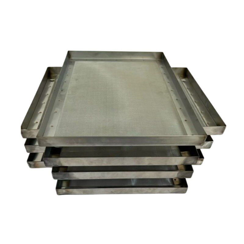 热销鱼缸过滤网304不锈钢直角包边超细过滤网鱼池周转箱鱼便分离