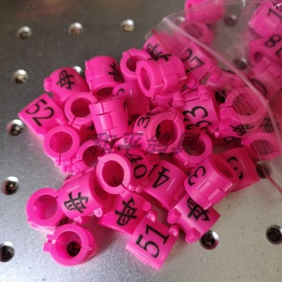 热销信鸽包环识别环鸽子脚环私人足环开口塑料套环卡环保护环记号