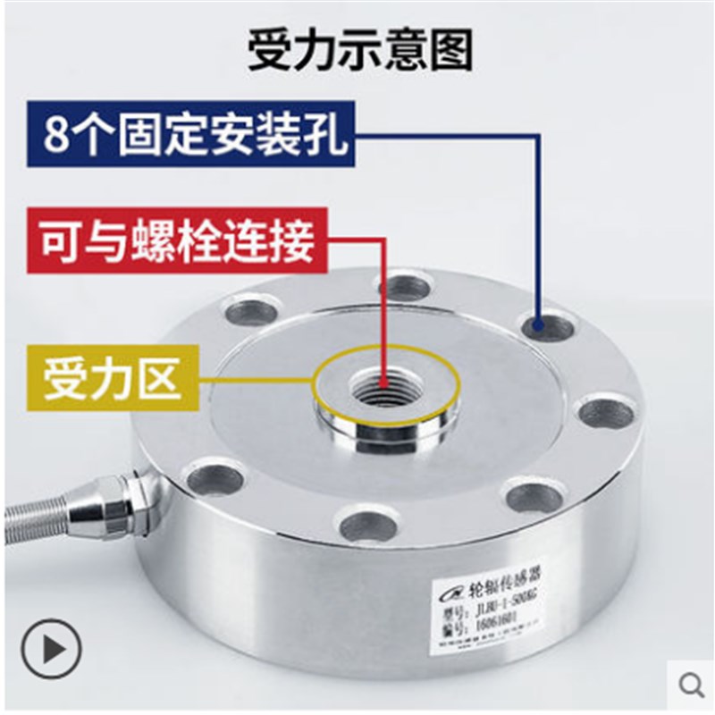 热销JLBU-1辐式称重传感器JLBU-1压力重量重力测力高精度500t拉力