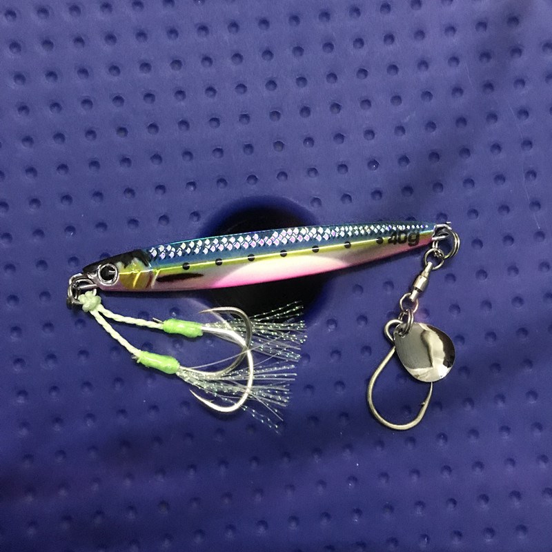 热销40g/60g/80g UV夜光残鳞3d打印速沉快抽铁板海钓马鲛马友章红