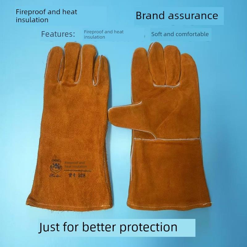 牛顿焊机手套加长耐磨耐用防火丝防火防烫舒适多功能焊机焊接手套