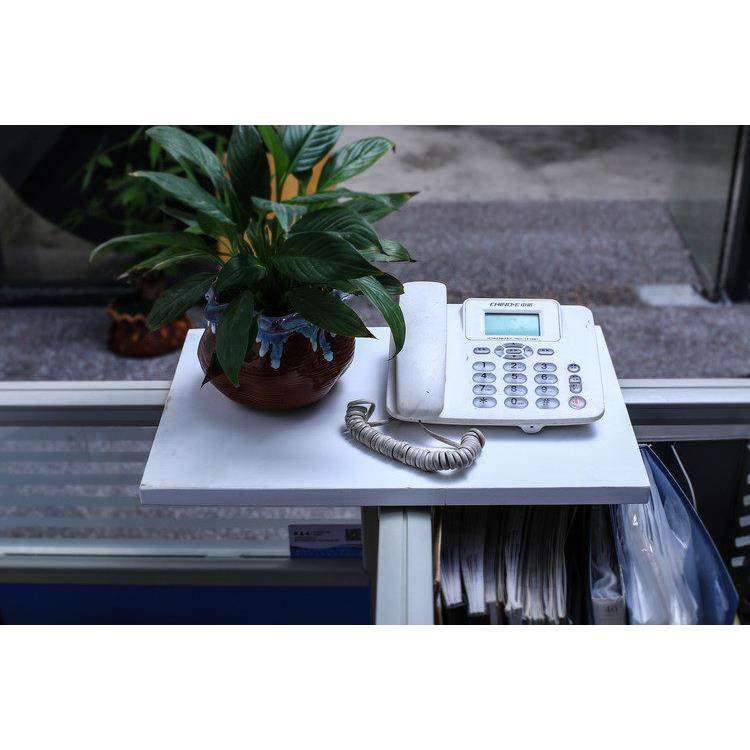 实木办公桌隔板十字T字L型签字台工位打印机电话机文件桌面置物架