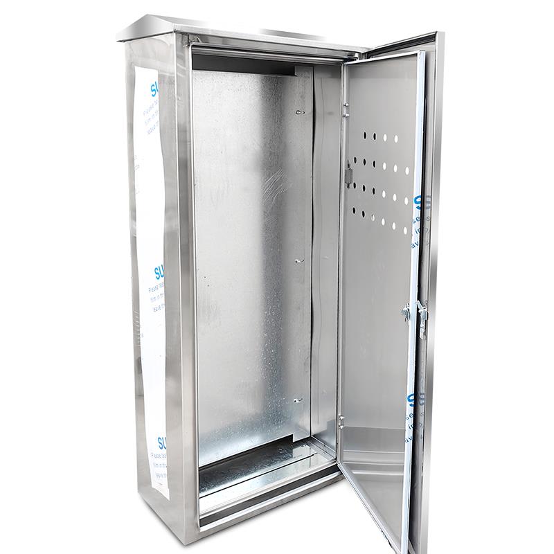 户外304L不锈钢配电柜控制柜室外防水机柜双层门动力电箱落地定制