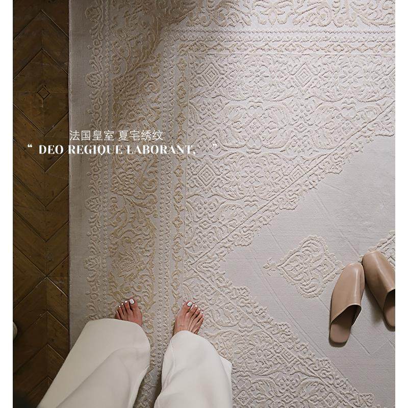 若奈 +Silk 真丝系列/可水洗波斯地毯无胶客厅轻奢高级卧室牀边毯