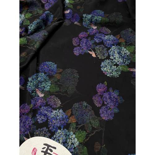 【绣球花】110门幅26姆米花萝红云纱158/m（裁剪无退换）