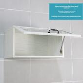 防水空间铝翻盖玻璃门壁柜浴室卫生间壁柜储物柜客厅壁挂壁柜定制