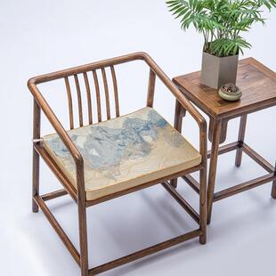 实木椅子坐垫餐椅可拆洗防滑加厚新中式 茶椅坐垫 50X40轻奢风定制