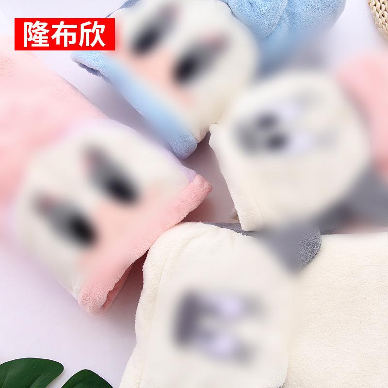 直销新款卡通连帽斗篷浴巾90*150 珊瑚绒多色图案柔软吸水儿童可